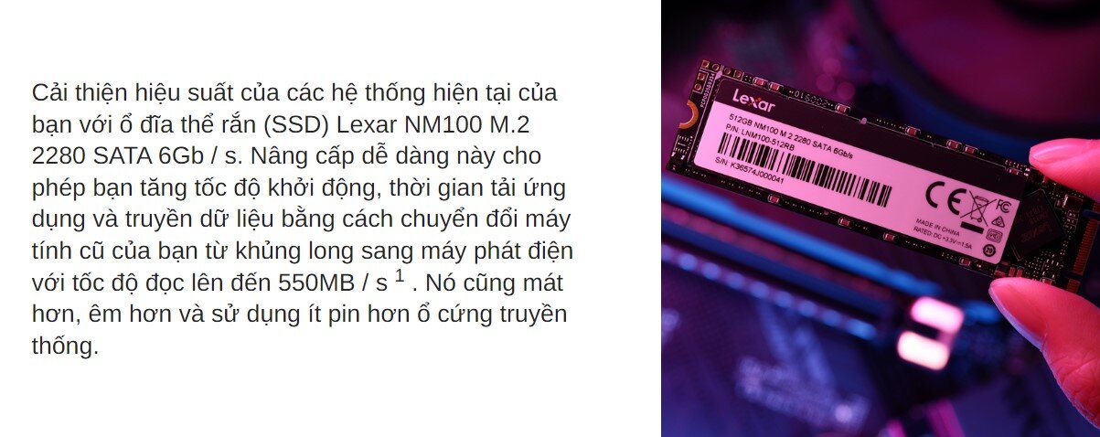 Ổ cứng SSD Lexar NM100 