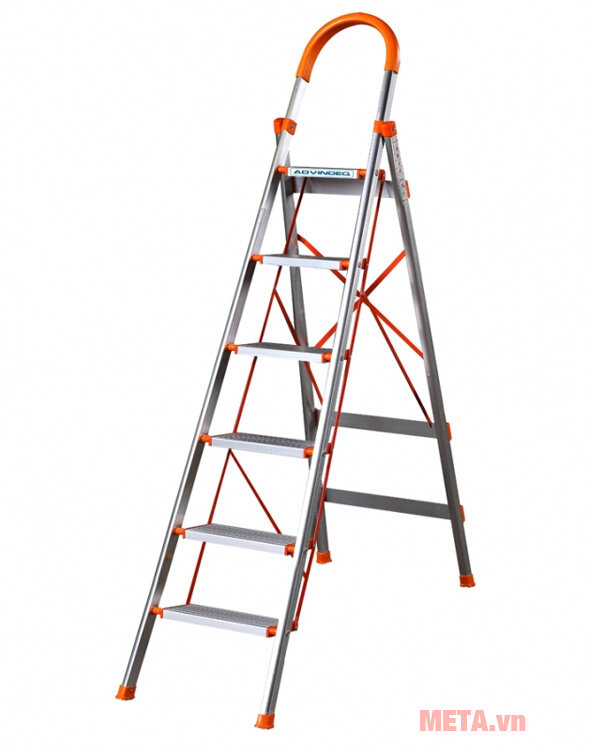 Thang nhôm ghế bản to 6 bậc Advindeq ADS-706