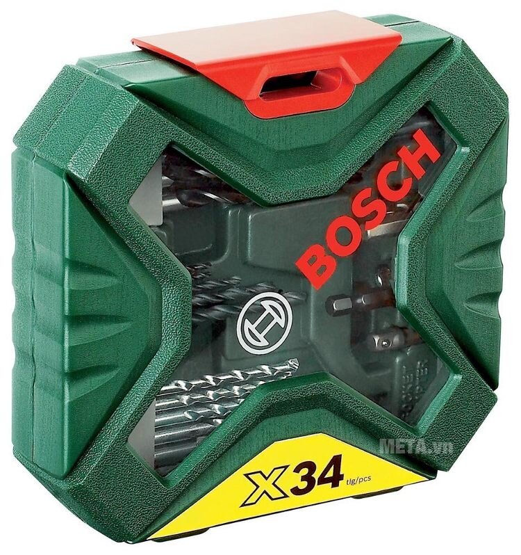 Bộ mũi khoan và vặn vít X-Line 34 chi tiết Bosch 2607010608