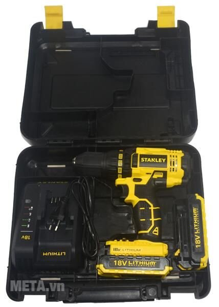 Máy khoan pin Stanley SCD 20C2 12mm - 18V