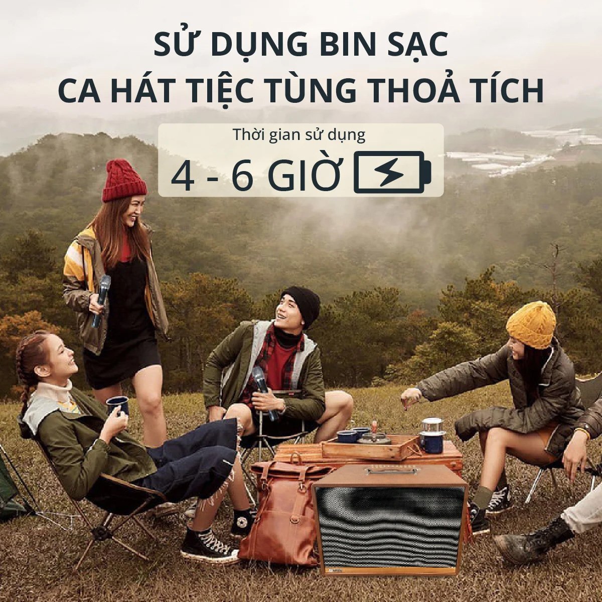 MK-H125 sử dụng tới 6 giờ MK-H125