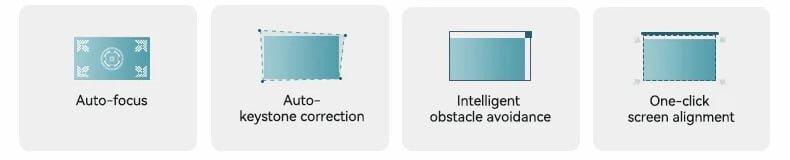 Máy chiếu thông minh Wanbo Mozart 1 tính năng điều chỉnh Keystone tự động