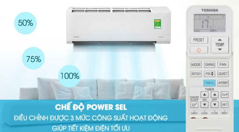 điều hòa Toshiba 9000 BTU 1 chiều Inverter RAS-H10X2KCVG-V