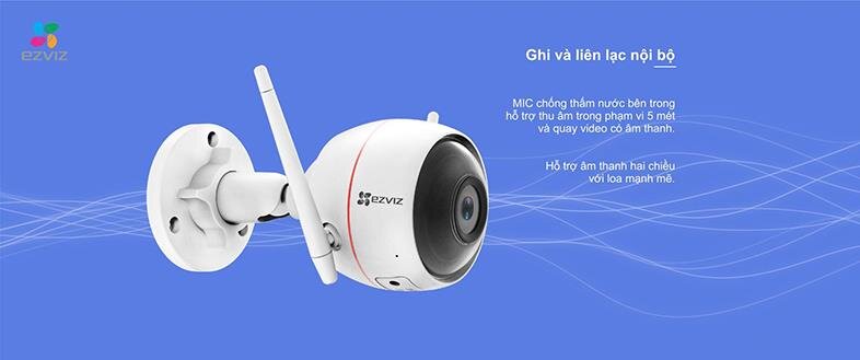 Camera quay quét Wifi theo dõi chuyển động EZVIZ Husky air CS-CV310 720P Camera quay quét Wifi theo dõi chuyển động EZVIZ Husky air CS-CV310 720P