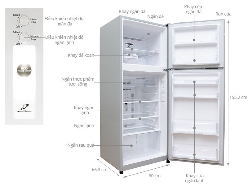 Tủ lạnh Hitachi 260 lít R-H310PGV4