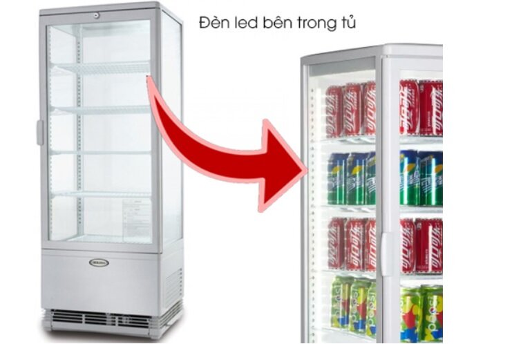 Tủ mát trưng bày cánh kính Berjaya BJY-4GDC98L