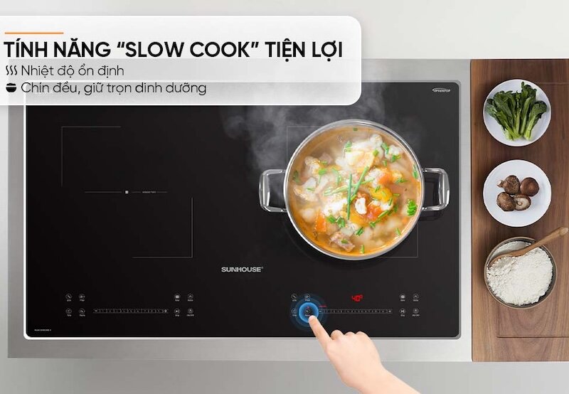 Bếp từ Sunhouse SHB5888DH được trang bị hệ thống tản nhiệt hiệu quả,
