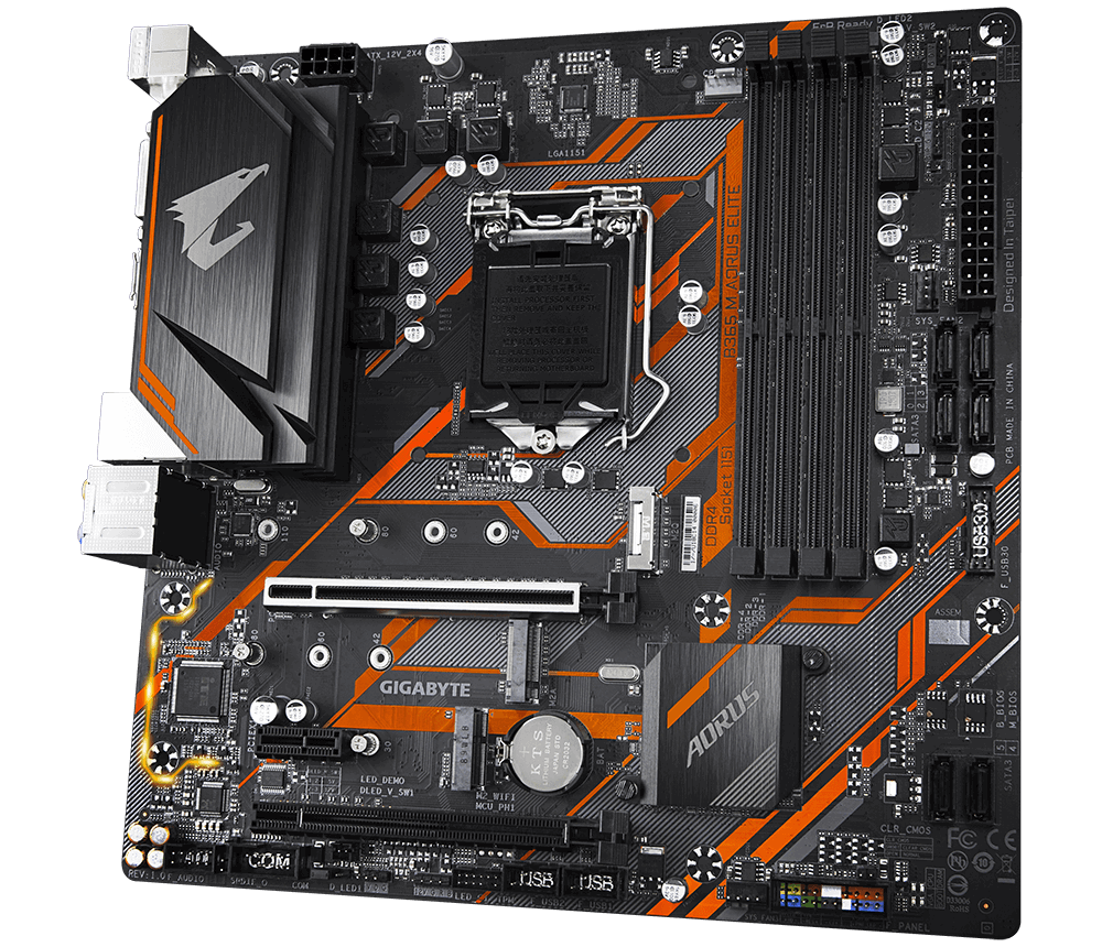 Main Gigabyte B365M AORUS ELITE (Chipset Intel B365/ Socket LGA1151/ VGA onboard)
