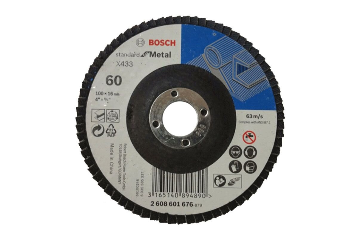 Đĩa nhám xếp Alox P60 Ø100mm Bosch 2608601676