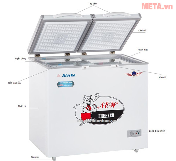 Tủ đông ALASKA 550 lít BCD-5568N Tủ đông ALASKA 550 lít BCD-5568N