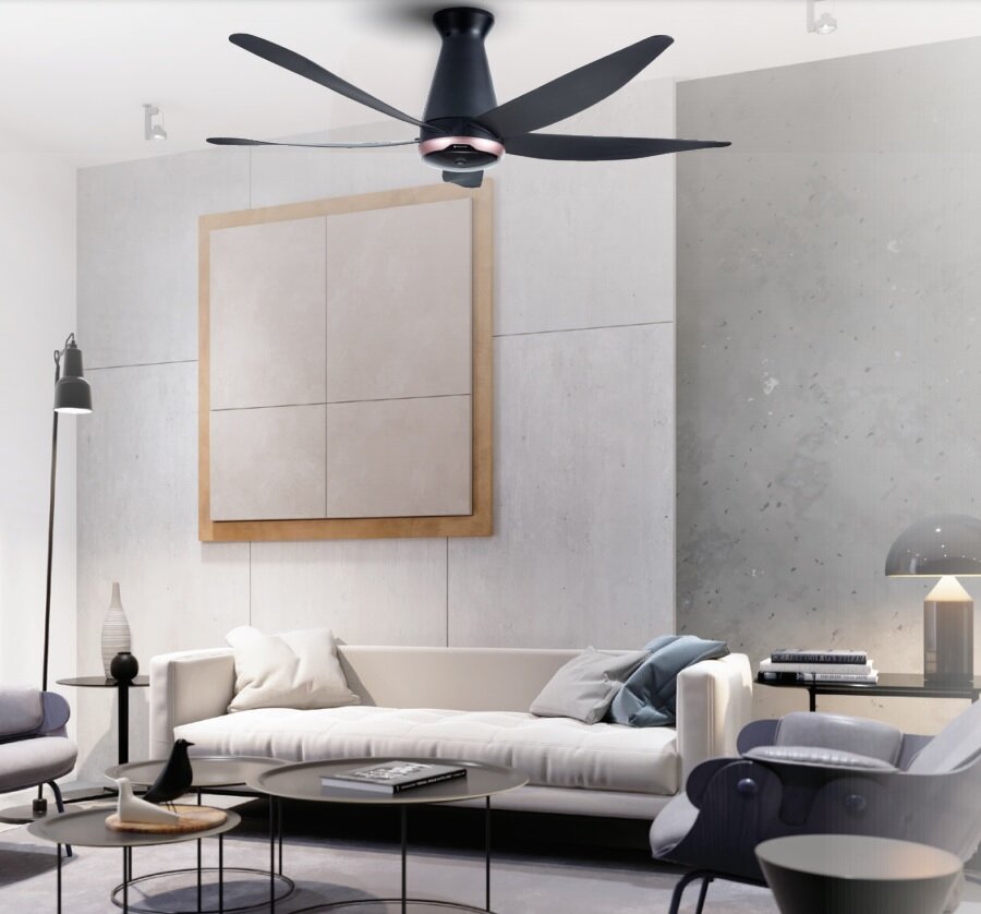 Quạt trần 5 cánh Panasonic F-60FEN (động cơ DC, có remote, nanoeX)