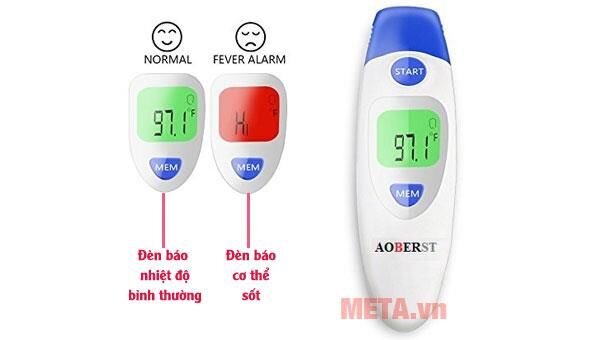 Nhiệt kế điện tử hồng ngoại AOBERST đo trán tai IT-161
