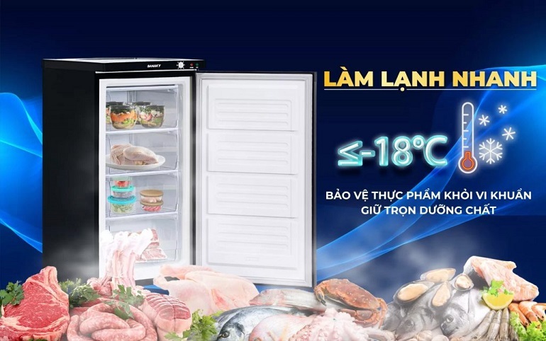 Tủ đông Sanaky 4 ngăn 230 lít VH-160K Tủ đông Sanaky 4 ngăn 230 lít VH-160K