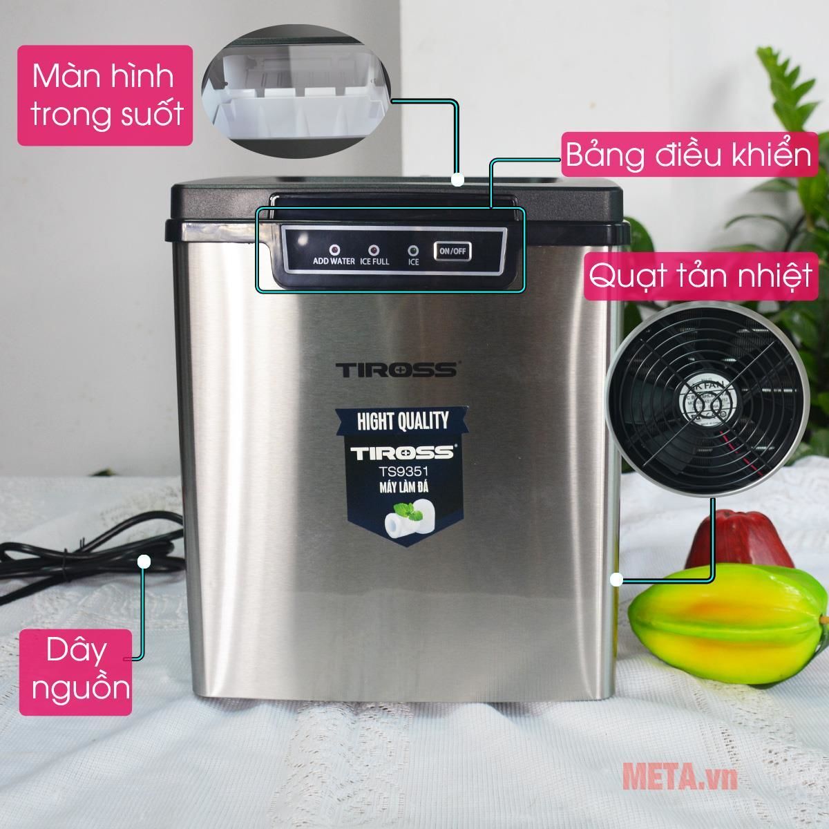 Máy làm đá Tiross TS9351 Máy làm đá Tiross TS9351