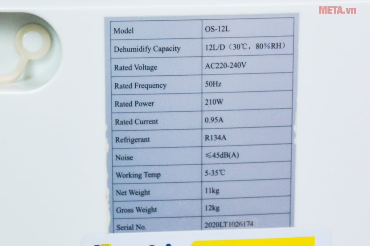 Máy hút ẩm Olmas OS-12L