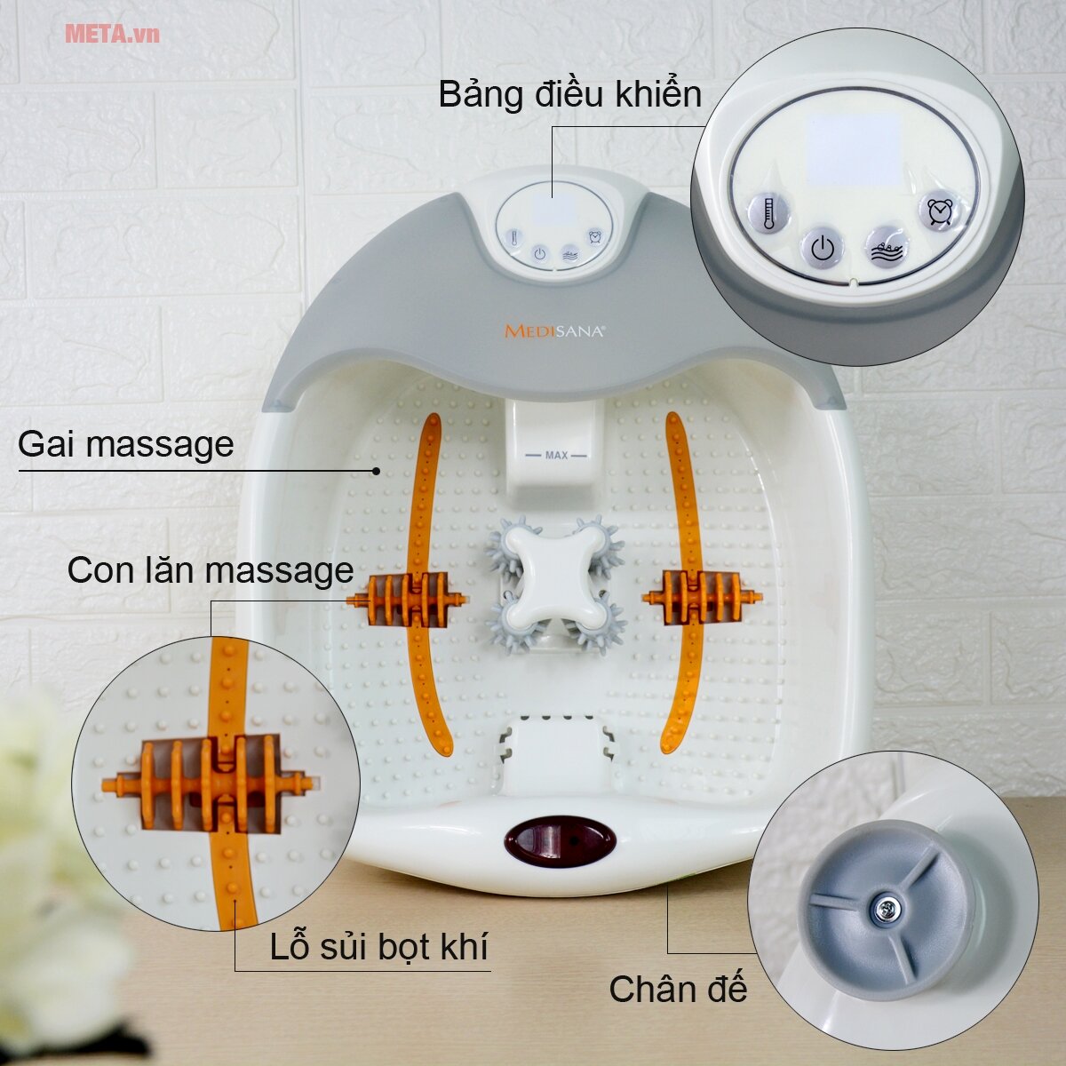 Bồn massage ngâm chân làm nóng nước FS-885
