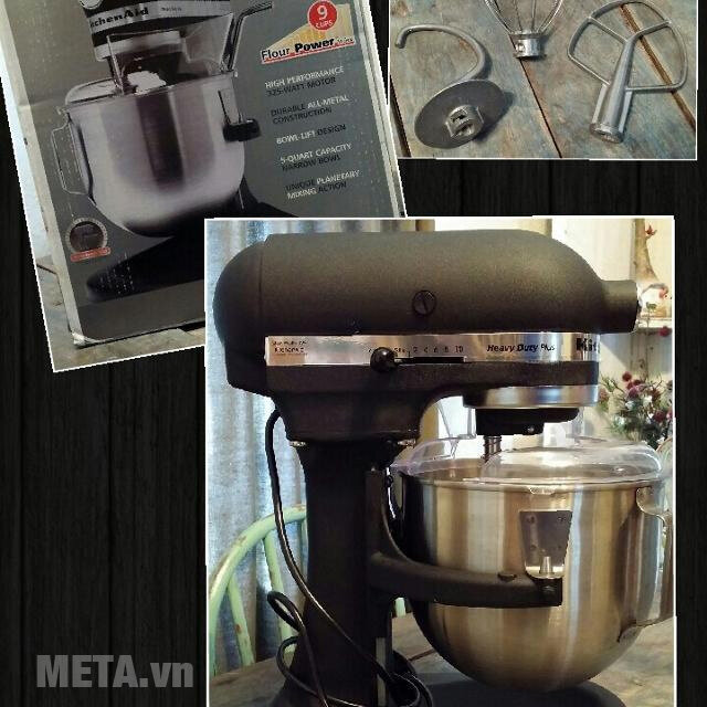 Máy trộn bát nâng KitchenAid 5KPM50EGR (màu đen nhám -  4.8 lít) Máy trộn bát nâng KitchenAid 5KPM50EGR (màu đen nhám -  4.8 lít)