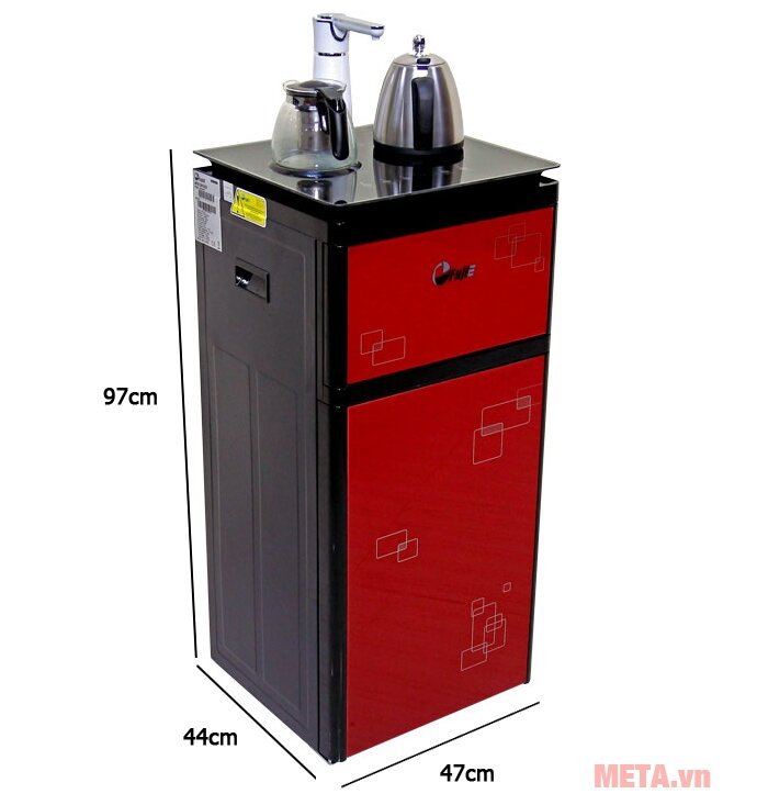 Cây nước nóng lạnh kết hợp với bàn pha trà, cà phê FujiE WD3000C