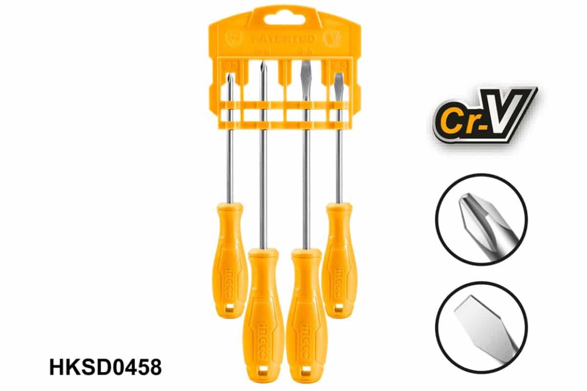 Bộ 4 tua vít INGCO HKSD0458