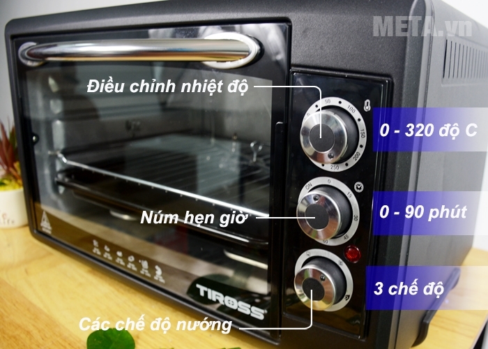Lò nướng Tiross TS9603 (50 lít) Lò nướng Tiross TS9603 (50 lít)