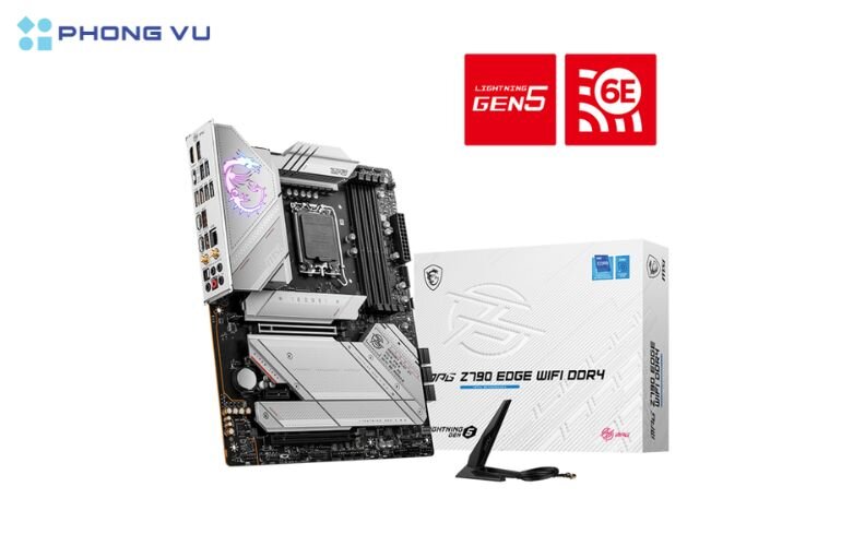 Mainboard MSI MPG Z790 Edge Wifi DDR4 mang đến giải pháp mạng nâng cấp cho mục đích sử dụng chuyên nghiệp và đa phương tiện cho kết nối mạng an toàn, ổn định và nhanh chóng