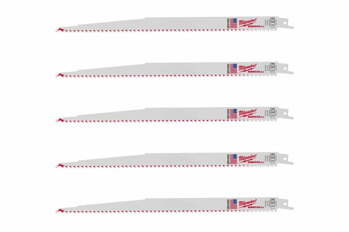 Bộ 5 lưỡi cưa kiếm gỗ loại mỏng T5-300.48mm Milwaukee 48-00-5037