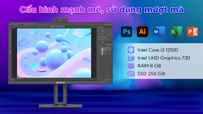 Máy sử dụng cấu hình mạnh mẽ 