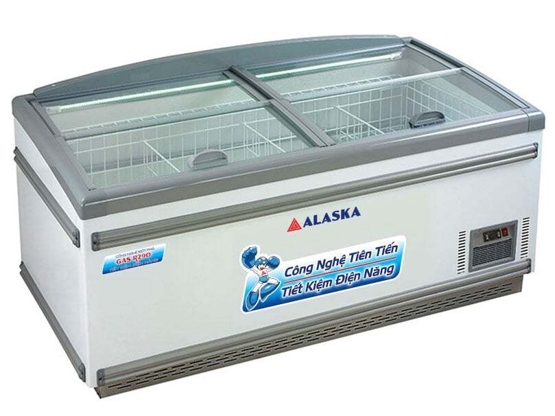 Tủ đông nằm kính phẳng Alaska KN-450 450 lít Tủ đông nằm kính phẳng Alaska KN-450 450 lít