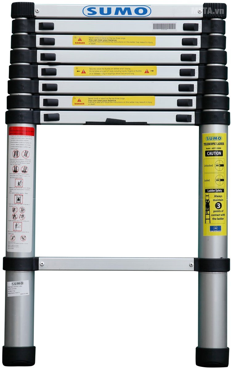 Thang nhôm rút gọn đơn Sumo ADT308B (2.6m) Thang nhôm rút gọn đơn Sumo ADT308B (2.6m)