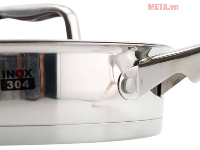 Chảo chống dính inox 304 có vung kính Elmich Praha EL3247 20cm Chảo chống dính inox 304 có vung kính Elmich Praha EL3247 20cm