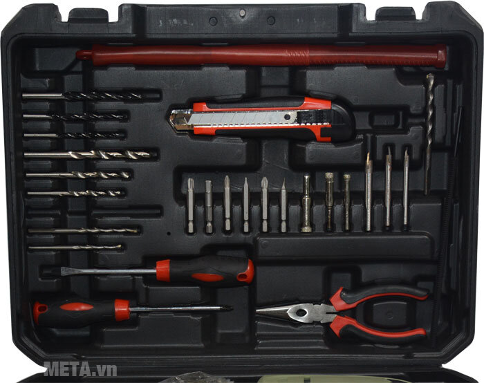 Máy khoan Atec AT7218 set 100 chi tiết (600W)