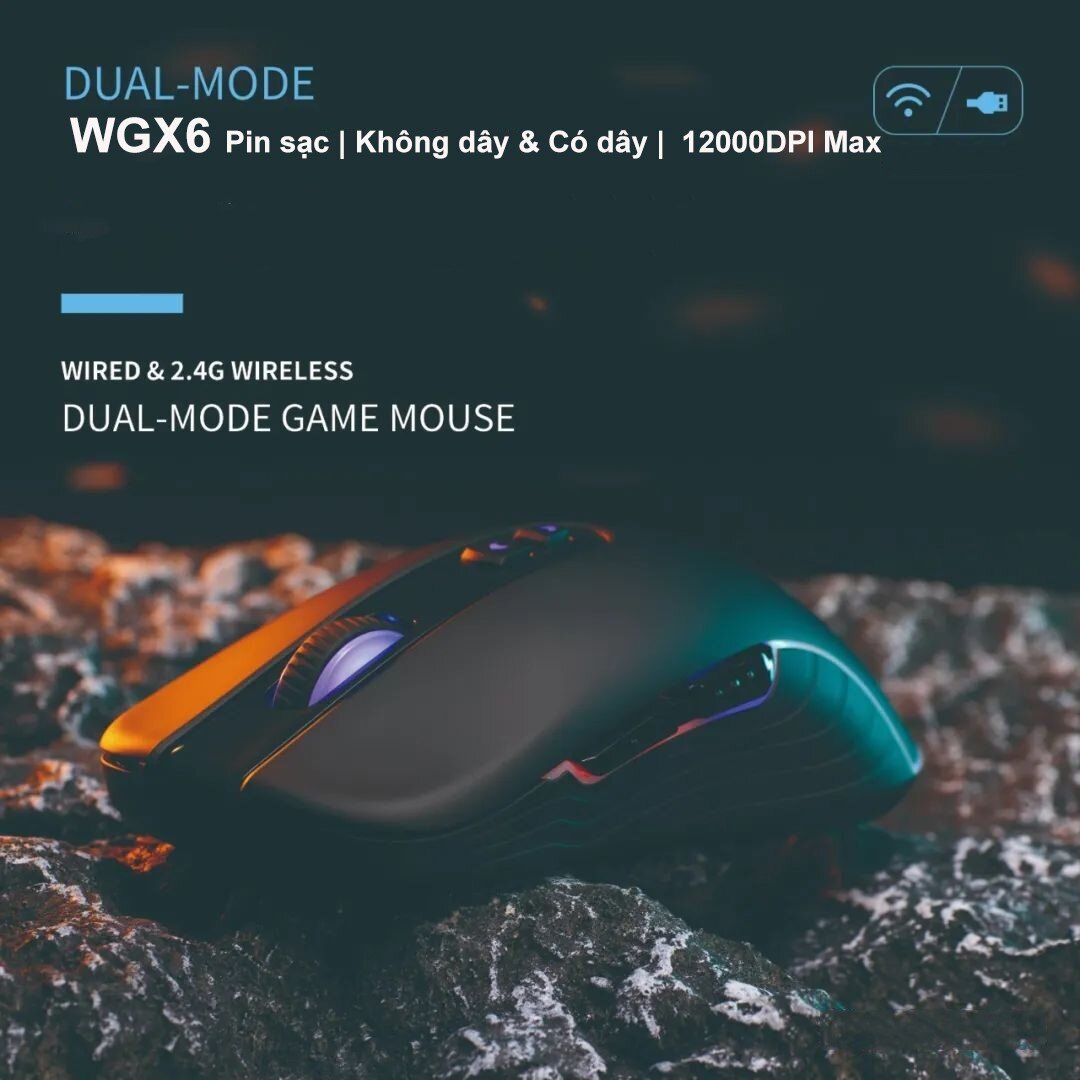 Chuột Gaming không dây Newmen WGX6