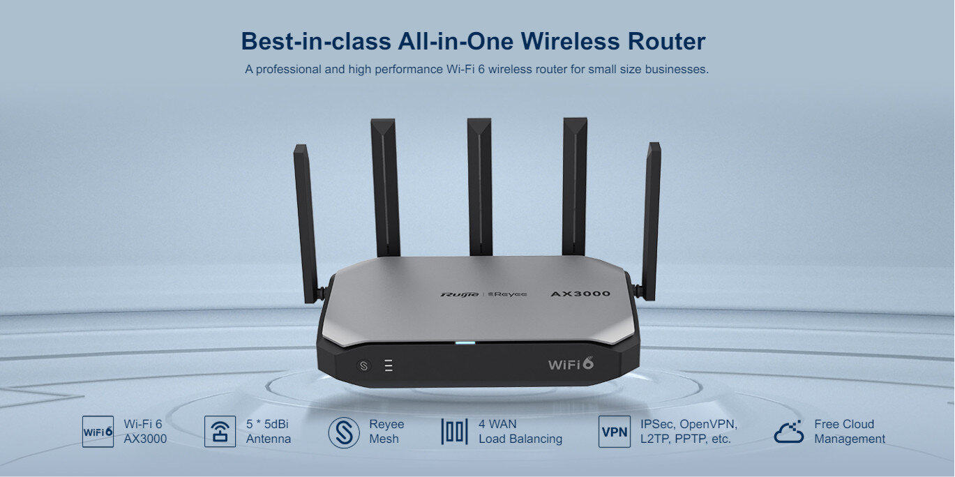 Router Wifi Ruijie RG-EG105GW-X Wi-Fi 6 AX3000