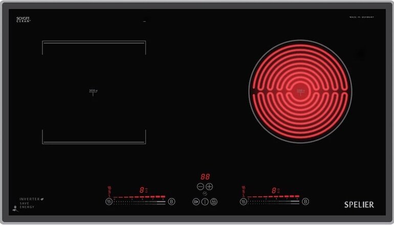 Bếp điện từ Spelier SPE-HC928-C thiết kế mặt kính hiện đại: