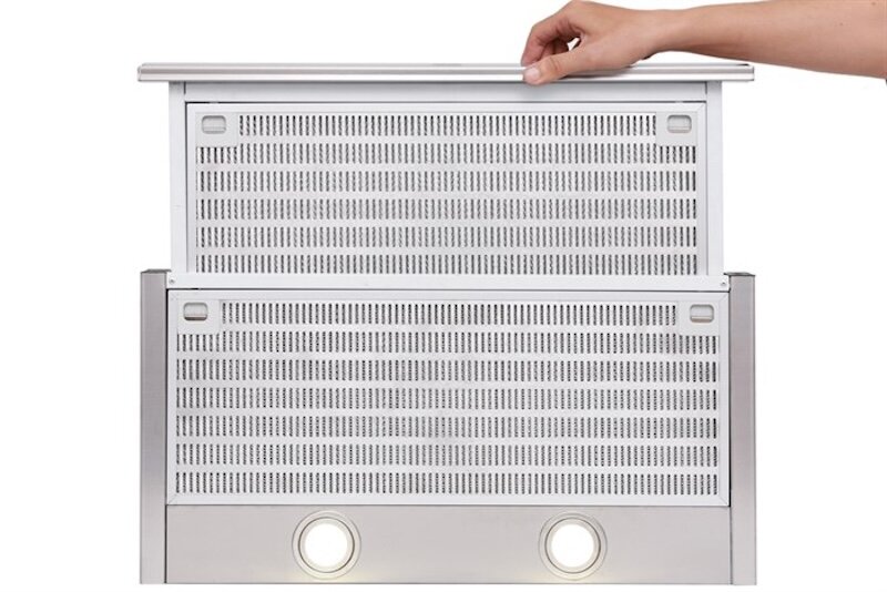 Lưới lọc của máy hút mùi Teka CNL 6400 được làm từ thép không gỉ