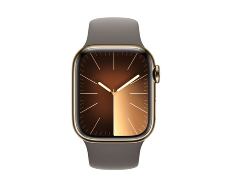 Đồng hồ thông minh Apple Watch S9 LTE 41mm viền thép không gỉ dây silicone