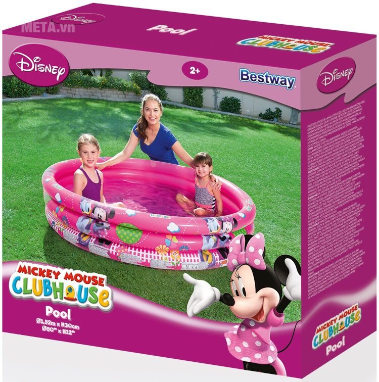 Bể phao bơi 3 tầng hình Micky Bestway 91036