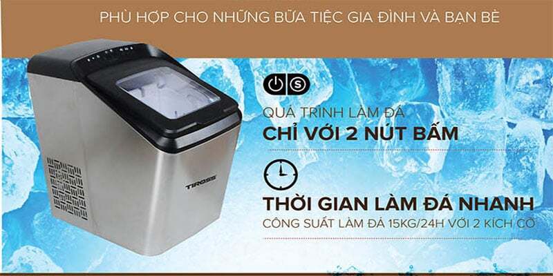 Thời gian làm đá nhanh, tiết kiệm thời gian Thời gian làm đá nhanh