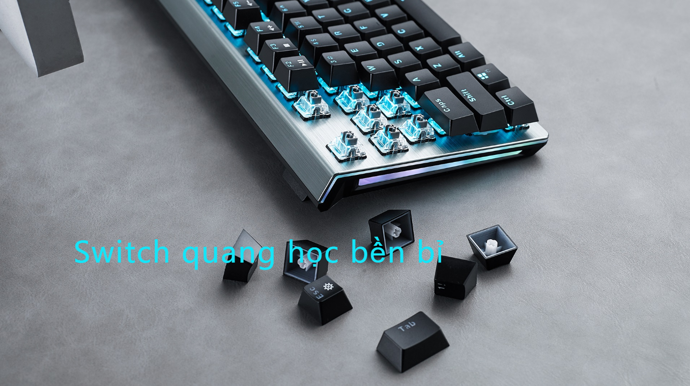 Bàn phím quang cơ gaming có dây Rapoo V530 2