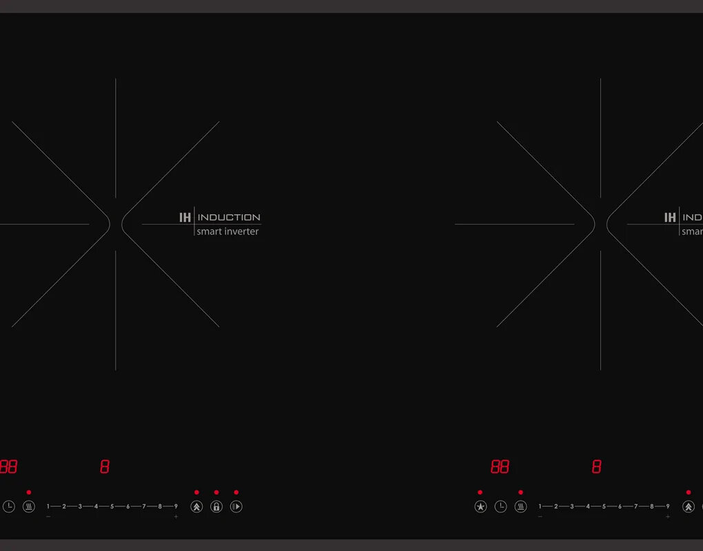 Bộ phận điều khiển của bếp điện từ đôi Pramie PRTH-N2 - Thái Lan 