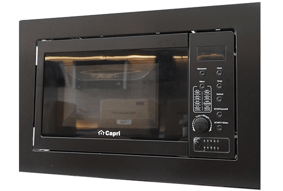 Lò vi sóng có nướng Capri CR-25AM sở hữu thiết kế hiện đại với tông màu đen sang trọng