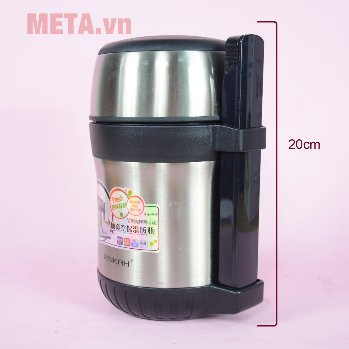 Cặp lồng cơm giữ nhiệt 2 ngăn Pinkah