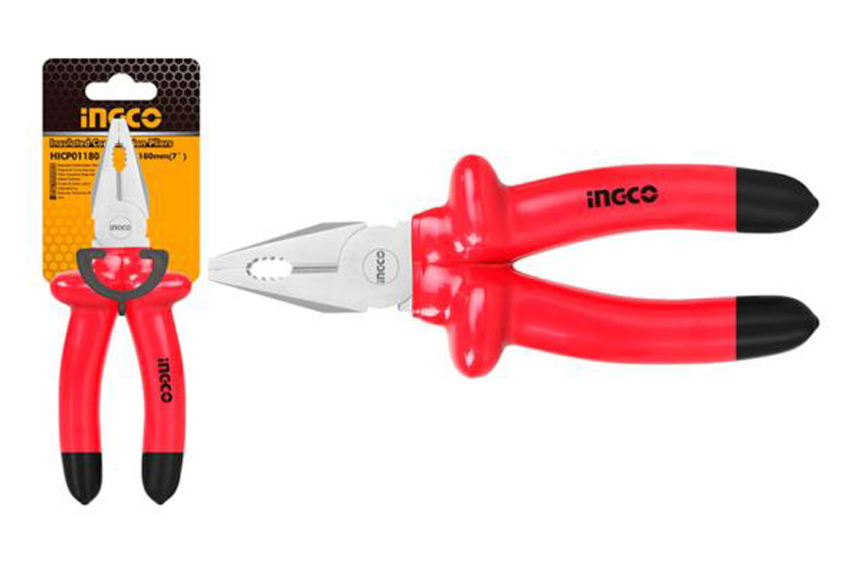 Kềm răng cách điện 7in INGCO HICP01180