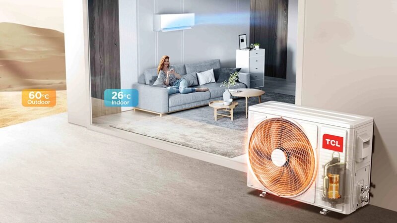 Điều hoà TCL Inverter 18000 BTU 1 chiều TBI-18CSD/TPHI gas R-32