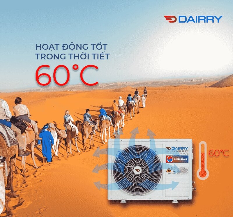 Điều hòa Dairry 1 chiều 24000 BTU DR24LKC Gas R-32