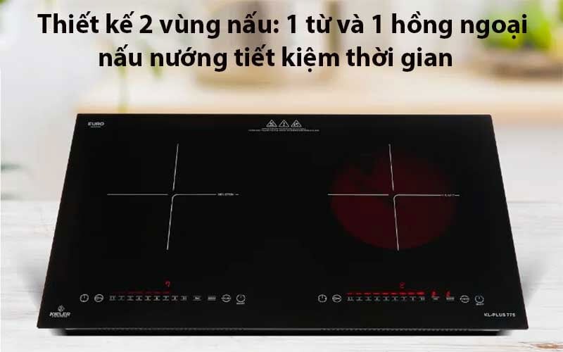 Bếp từ đôi Kieler KL-Plus 775 Bếp từ đôi Kieler KL-Plus 775