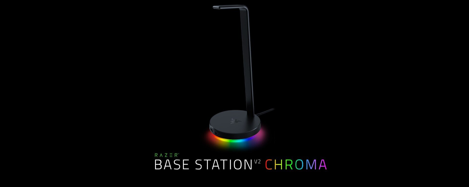 Giá treo tai nghe Razer Base Station V2 Chroma-USB 3.1 Hub-7.1 Surround Sound-Hồng(Quartz)_RC21-01510200-R3M1