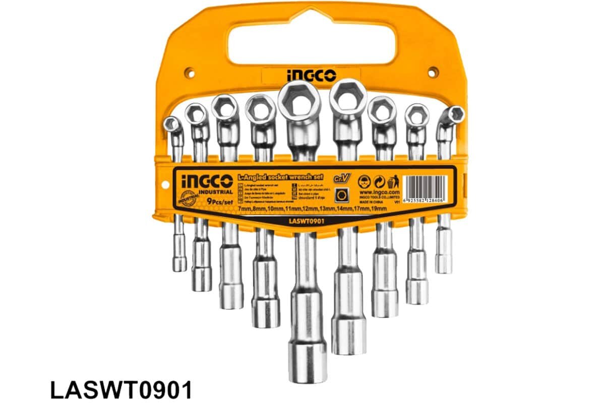 Bộ 9 chìa vặn góc L INGCO LASWT0901