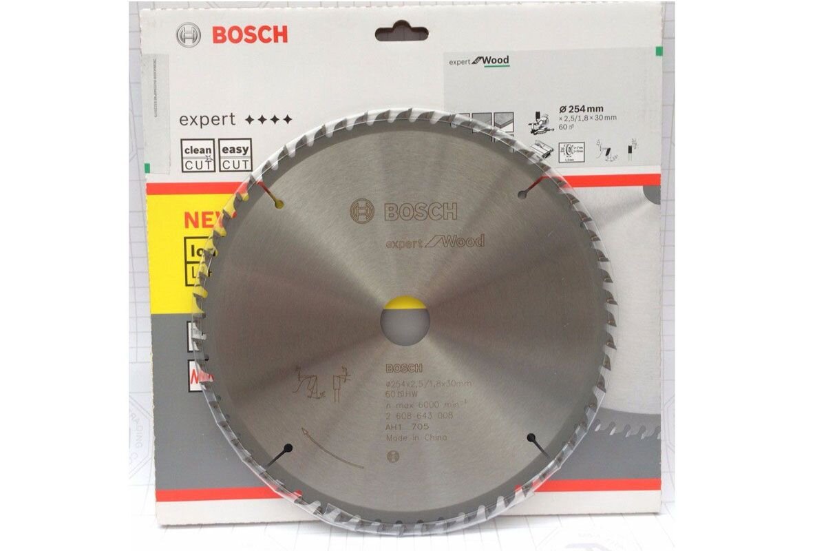 Lưỡi cưa gỗ 254x30mm T60 Bosch 2608643008