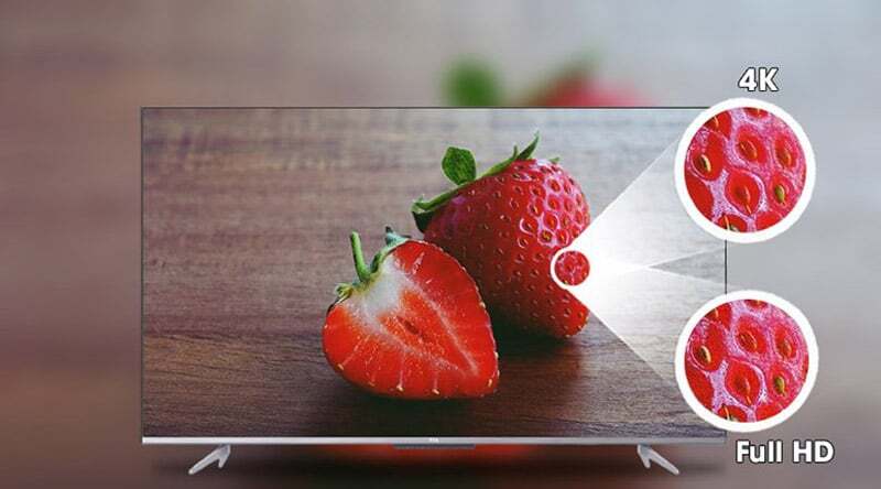 Google tivi TCL 4K 50 inch 50P745 có độ phân giải 4K Google tivi TCL 4K 50 inch 50P745 có độ phân giải 4K